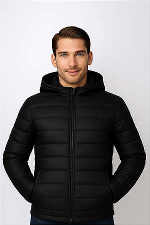 Jaqueta Inverno interior Térmico com Capuz Removível