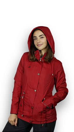 Parka Feminina Holstark -Vermelha