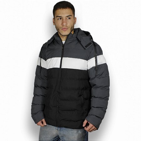 Jaqueta Bobojaco- Preto e Grafite