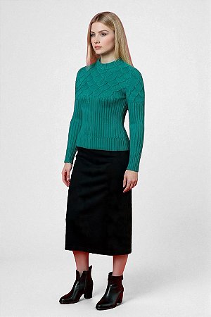 Blusa tricot alfaitaria Relevo