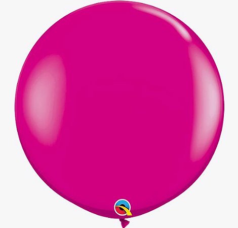 BALÃO DE LÁTEX 3 PÉS - SÓLIDO CEREJA INTENSO (PINK) PACOTE COM 1 UNIDADE