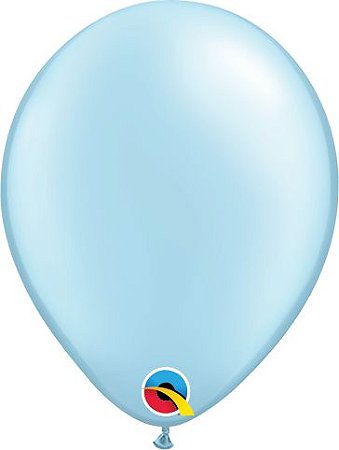 BALÃO 5 POLEGADAS - PEROLADO AZUL CLARO PACOTE COM 100 UNIDADES