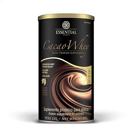 Cacao Whey Sabor Chocolate 450g - Essential Nutrition