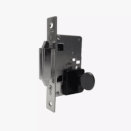 Fechadura Correr Expansiva Banheiro WC Imab 2441 Preto Fosco