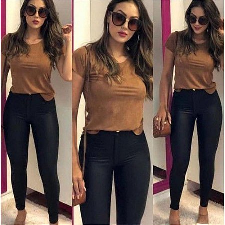 calca suede caramelo