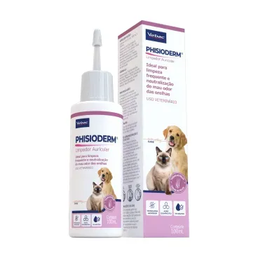 Phisioderm Limpador Auricular 100ml Virbac