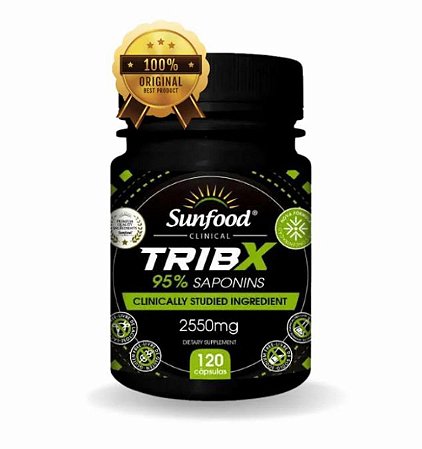 TribX Tribulus Terrestris 95% Saponinas - 2600mg - 120 Cápsulas