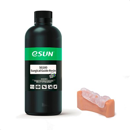 Resina 3D UV eSun SG100 Surgical Guide Resin - Transparent
