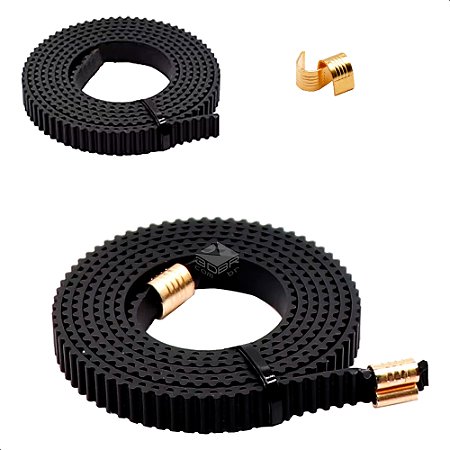 Kit Correia Dentada Gt2 6mm (2m) + 4 Grampos