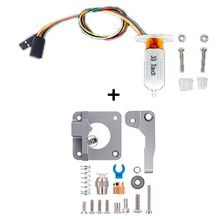 Kit Extrusora Metálica MK8 + Sensor Nivelamento 3D Touch