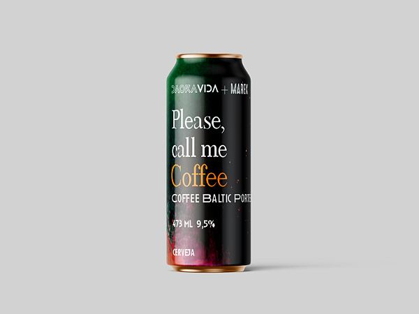 CERVEJA CALL ME COFFEE BALTIC PORTER - LATA 473ml