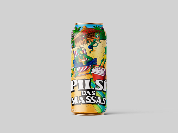 CERVEJA PILSÍ DAS MASSAS - LATA 473ml