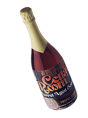CERVEJA CELLAR ROOM #5 - TRIPEL BARREL AGED CABERNET - GARRAFA 375ml