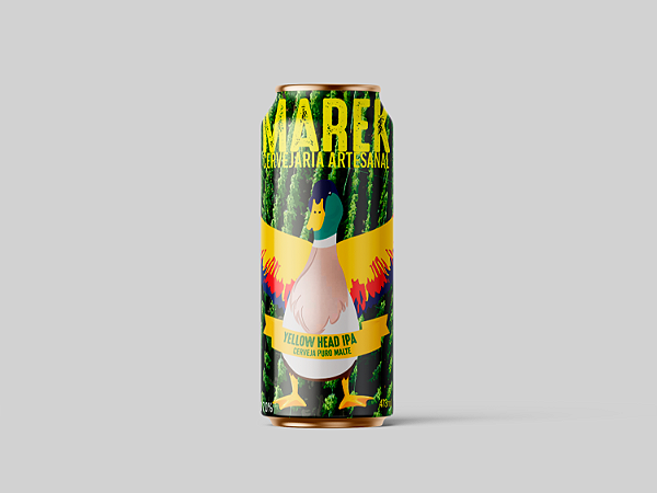 CERVEJA YELLOW HEAD IPA ABSTRAX - LATA 473ml