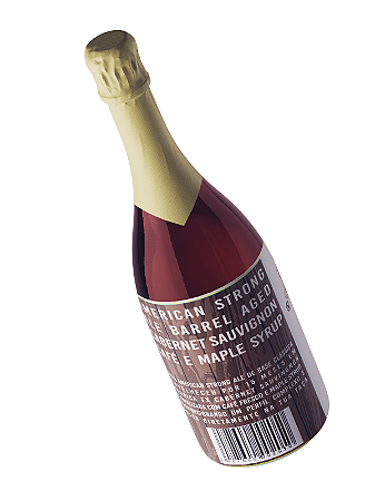 CERVEJA AMERICAN STRONG ALE BARREL AGED CABERNET SAUVIGNON CAFÉ E MAPLE- GARRAFA 375ml