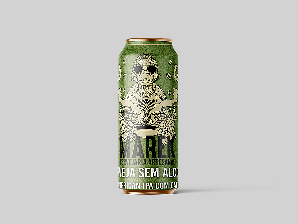 CERVEJA SEM ALCOOL COFFEE LABS SERIES - AMERICAN IPA - LATA 473ml