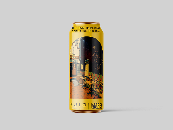 CERVEJA BELGIAN IMPERIAL STOUT FOEDER ALE BA BOURBON - COLAB ZUID EXP. RJ - LATA 473ml