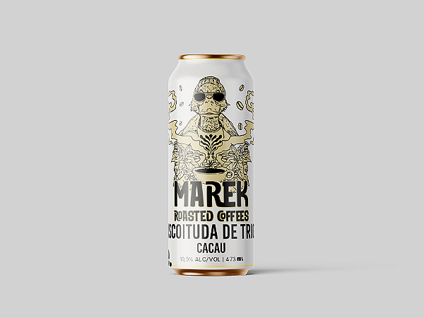 CERVEJA BISCOITUDA DE TRIGO C/ CACAU AMAZÔNICO - LATA 473ml