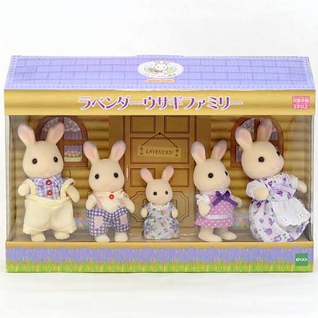 Sylvanian Families Lavender Rabbit Family