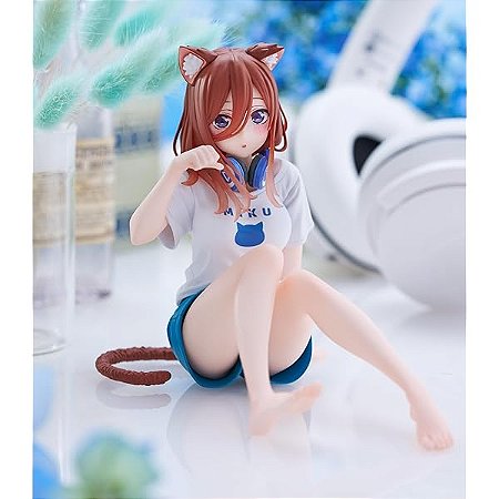 Desktop Cute Figure, Miku Nakano, Cat Room Wear Version