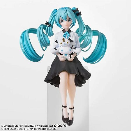 Hatsune Miku x Cinnamoroll & Milk Series – Noodle Stopper Perching Figure – SEGA