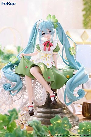 Vocaloid Hatsune Miku (Flower Fairy Clover) Figura Noodle Stopper