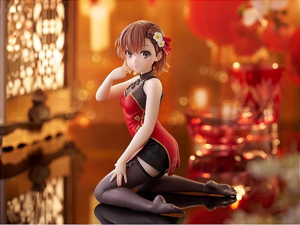 A Certain Scientific Railgun Desktop Cute Mikoto Misaka (Chinese Dress Ver.) Figure