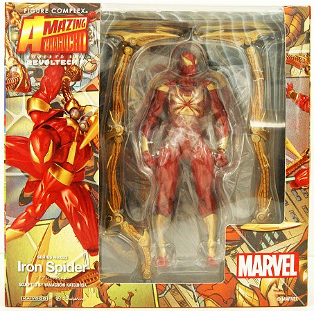 Action Figure Iron Spider Amazing Yamaguchi C/acessórios