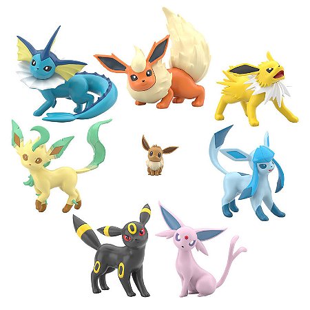 POKEMON SCALE WORLD Paldea edition "Eevee Evolution Set" 1/20 Figure