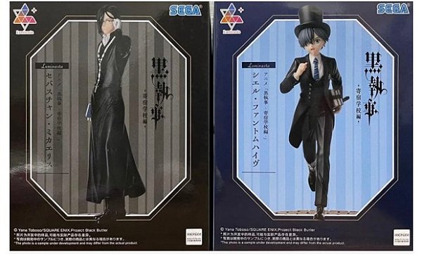 SET Black Butler Luminasta Sebastian e Ciel Phantomhive Figure