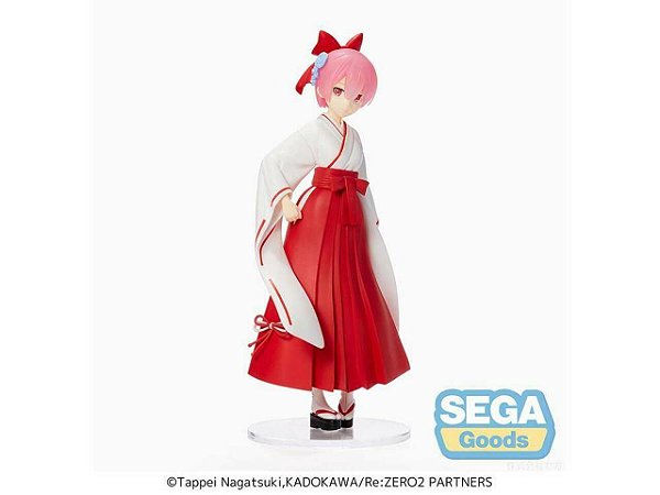 Re Zero Starting Life in Another World Ram (Shrine Maiden Ver.) Super Premium Figure