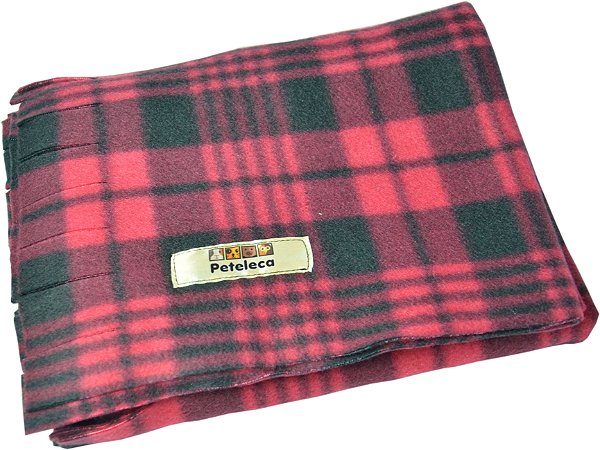 Manta Pet em Soft - Vermelha Xadrez