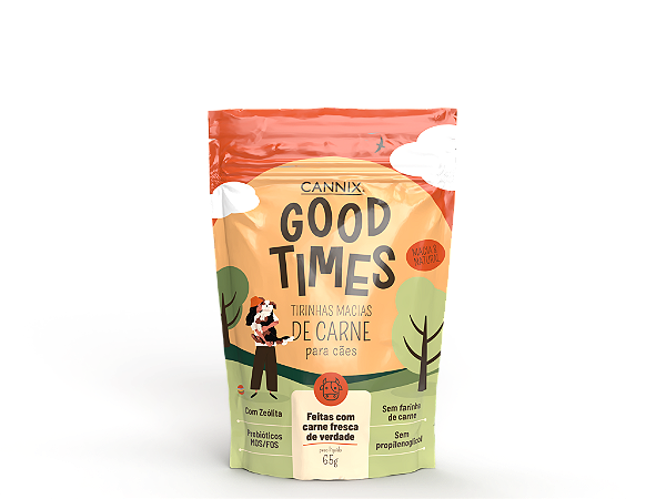 Petisco para cachorro | Tirinhas Macias Good Times 65 g