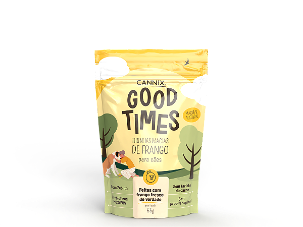 Petisco para cachorro | Tirinhas Macias Good Times 65 g