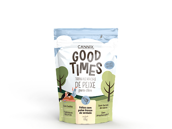Petisco para cachorro | Tirinhas Macias Good Times 65 g
