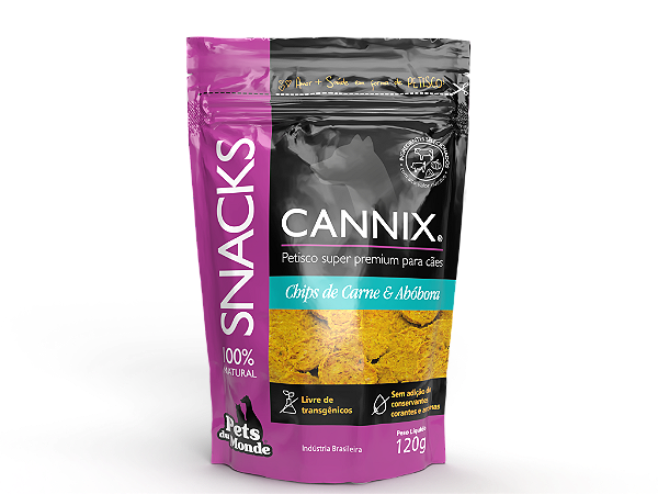 CANNIX CHIPS  Carne & Abóbora 120g