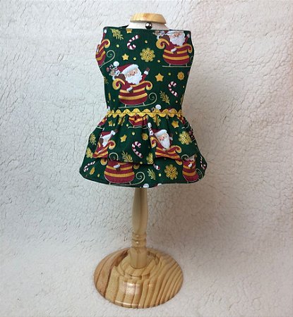 Vestido Pet Natal Festivo