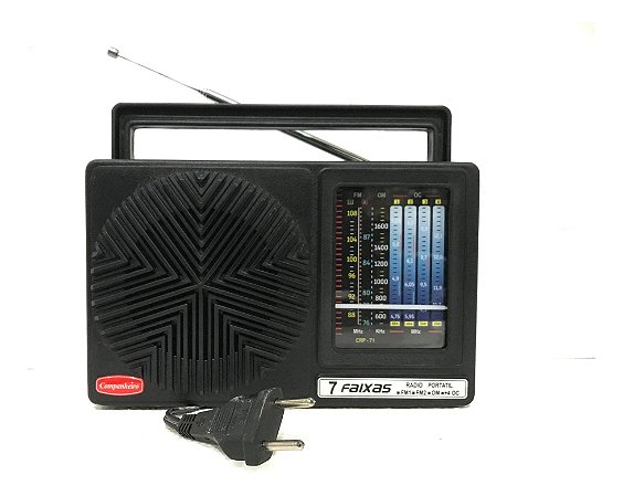 RADIO PORTATIL 7 FXS P/LUZ  FM1/FM2/+4OC COMPANHEIRO CRP-71
