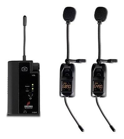 MICROFONE SEM FIO PARA CAMERAS E CELULARES ARCANO AR-WTALK-A