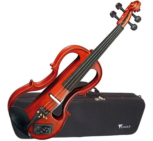 VIOLINO ELETRICO EAGLE EV744 COM ESTOJO E FONE