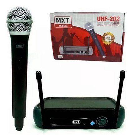 MICROFONE UHF SEM FIO DE MAO, FREQ.: 686.1MHZ - MOD.: UHF-202/R201