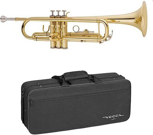 TROMPETE VOGGA VSTR701N LAQUEADO SI BEMOLCOM ESTOJO