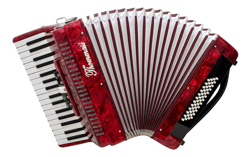 ACORDEON 48 BAIXOS 34 TECLAS TA 4805 THOMMASI VERMELHO
