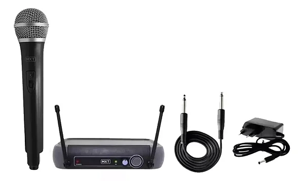 MICROFONE SEM FIO DE MAO MXT UHF-202/R201201202