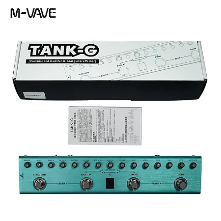 PEDALEIRA MULTIEFEITOS  PARA GUITARRA M-WAVE TANK-G