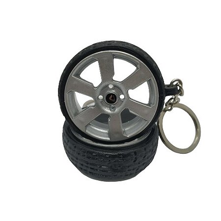 Chaveiro de Roda Miniatura Montana Nova com Pneu de Borracha