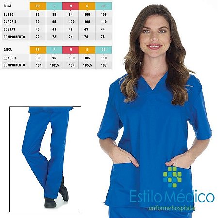 CONJUNTO PIJAMA CIRÚRGICO EM GABARDINE