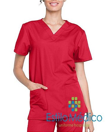 CONJUNTO PIJAMA CIRÚRGICO EM GABARDINE - PLUS SIZE