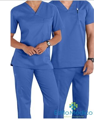 KIT 2 PIJAMAS CIRÚRGICO UNISSEX HOSPITALAR