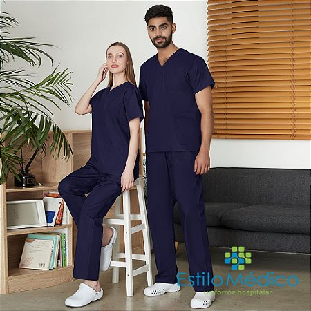 KIT 02 SCRUBS LINHA PREMIUM GABARDINE